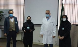 سرپرستار بخش کرونا بیمارستان امیرالمومنین(ع) دانشگاه علوم پزشکی آزاد اسلامی تهران به عنوان پرستار نمونه کشوری