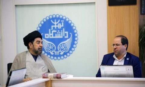 رئیس شورای علمای هند با رئیس دانشگاه تهران دیدار کرد